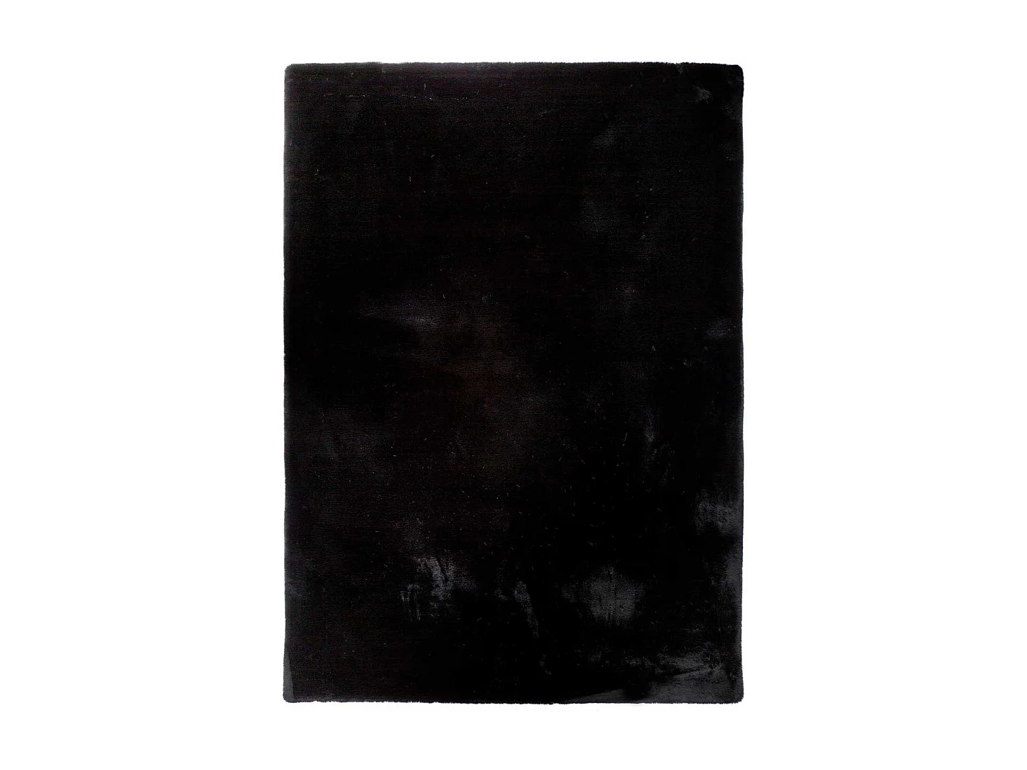 Tapis intérieur - shaggy uni - noir - 160 x 230 cm - FOX