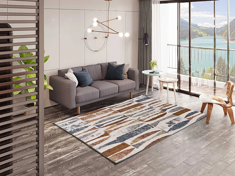 Tapis intérieur - moderne - multicolore - 160 x 230 cm - PICASSO