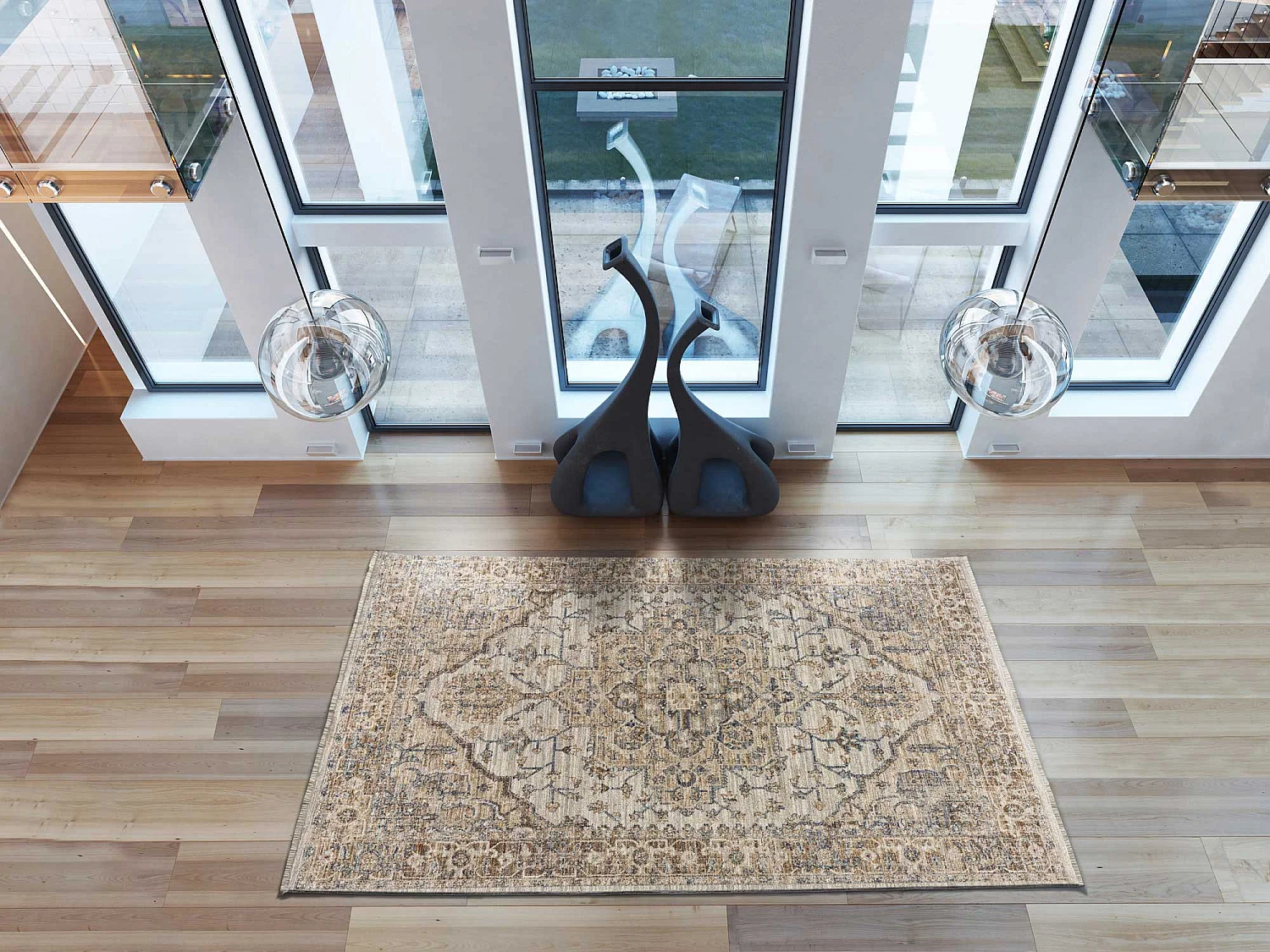 Tapis intérieur - vintage - multicolore - 100 x 150 cm - SAMARKAND