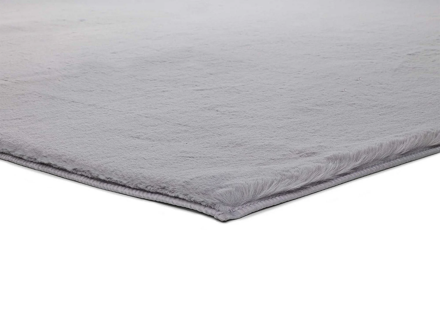 Tapis intérieur - shaggy uni - argent - 160 x 230 cm - FOX