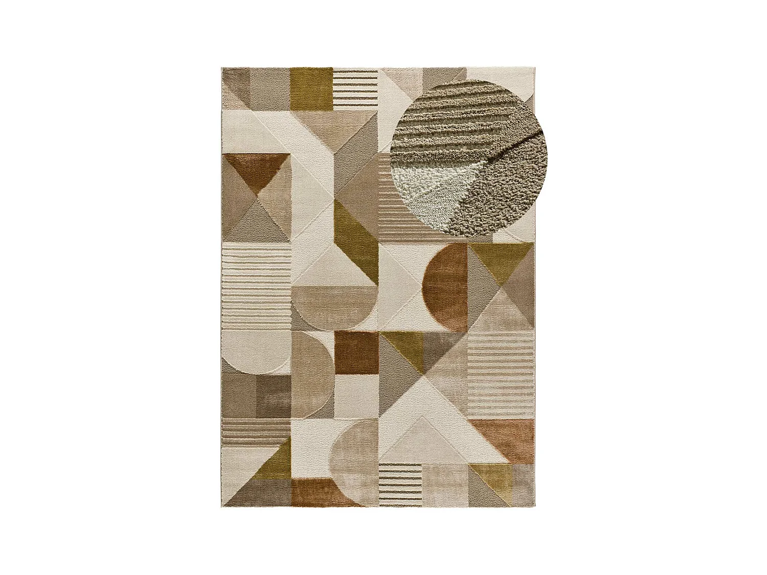 Tapis intérieur - géométrique - multicolore - 140 x 200 cm - MELFI