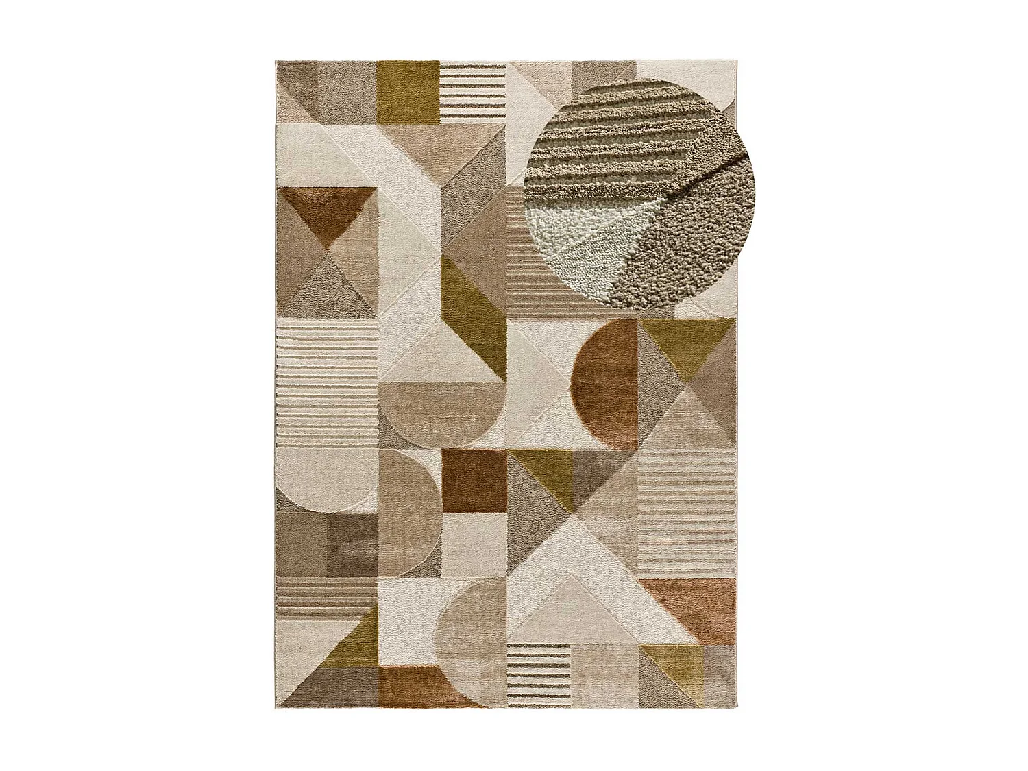 Tapis intérieur - géométrique - multicolore - 140 x 200 cm - MELFI