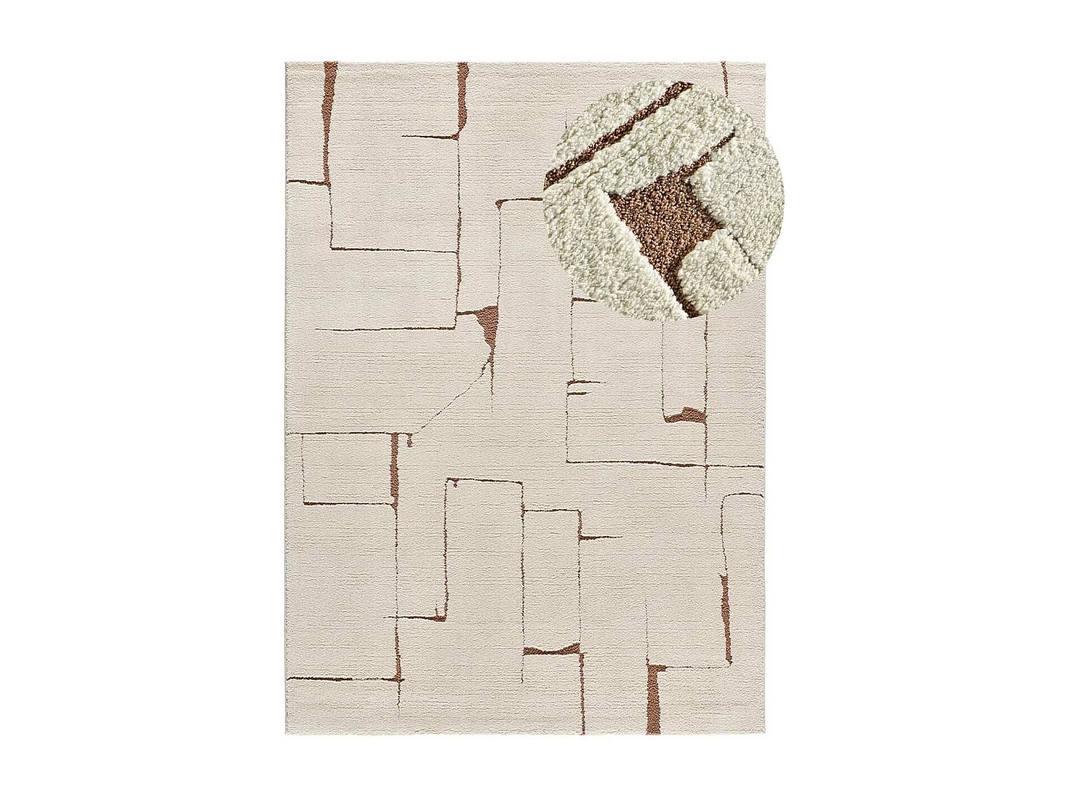 Kurzflorteppiche - skandinavisch - creme - 80x150 cm - CANDELA