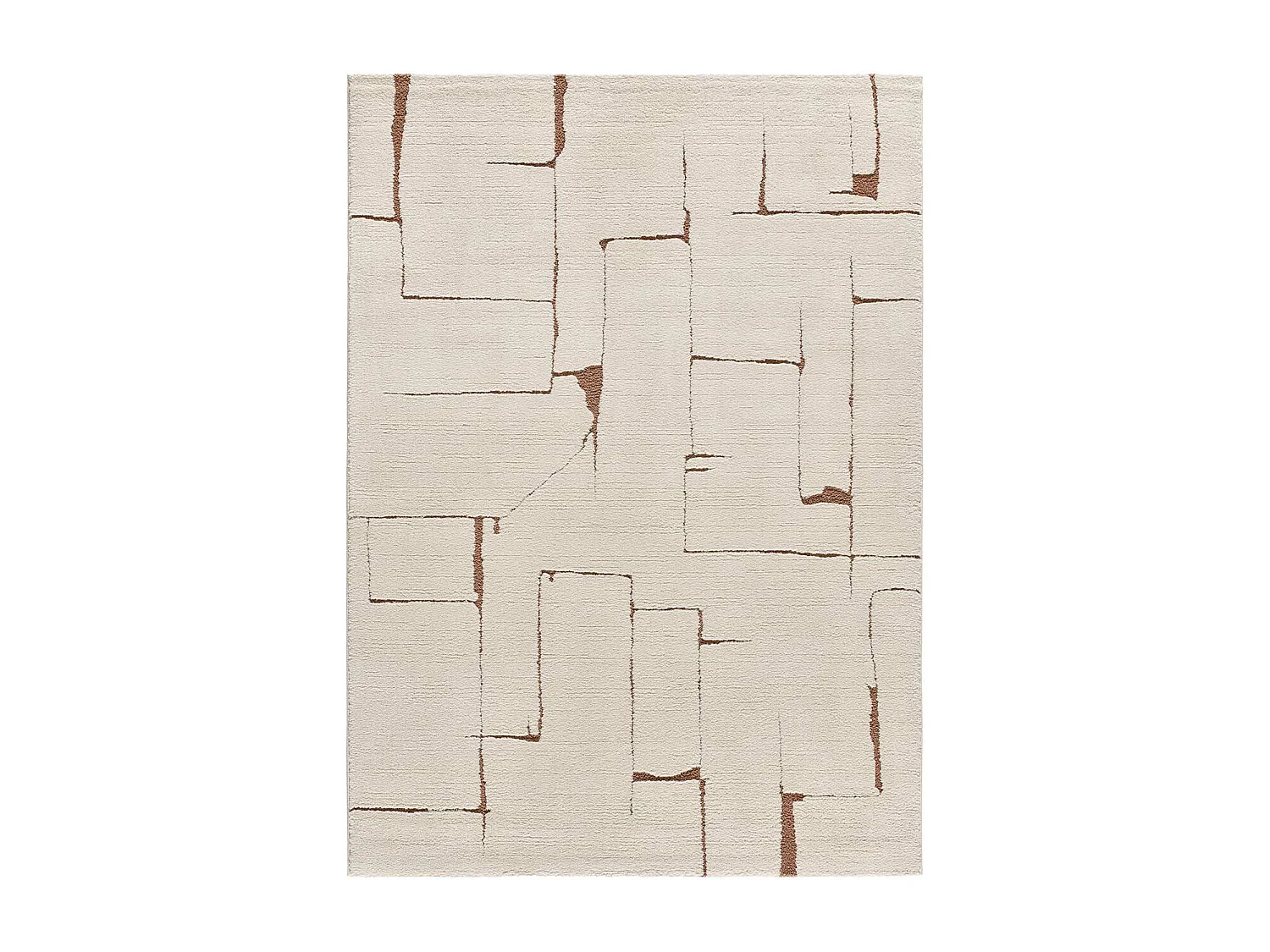 Tapis intérieur - scandinave - rouille - 80 x 150 cm - CANDELA