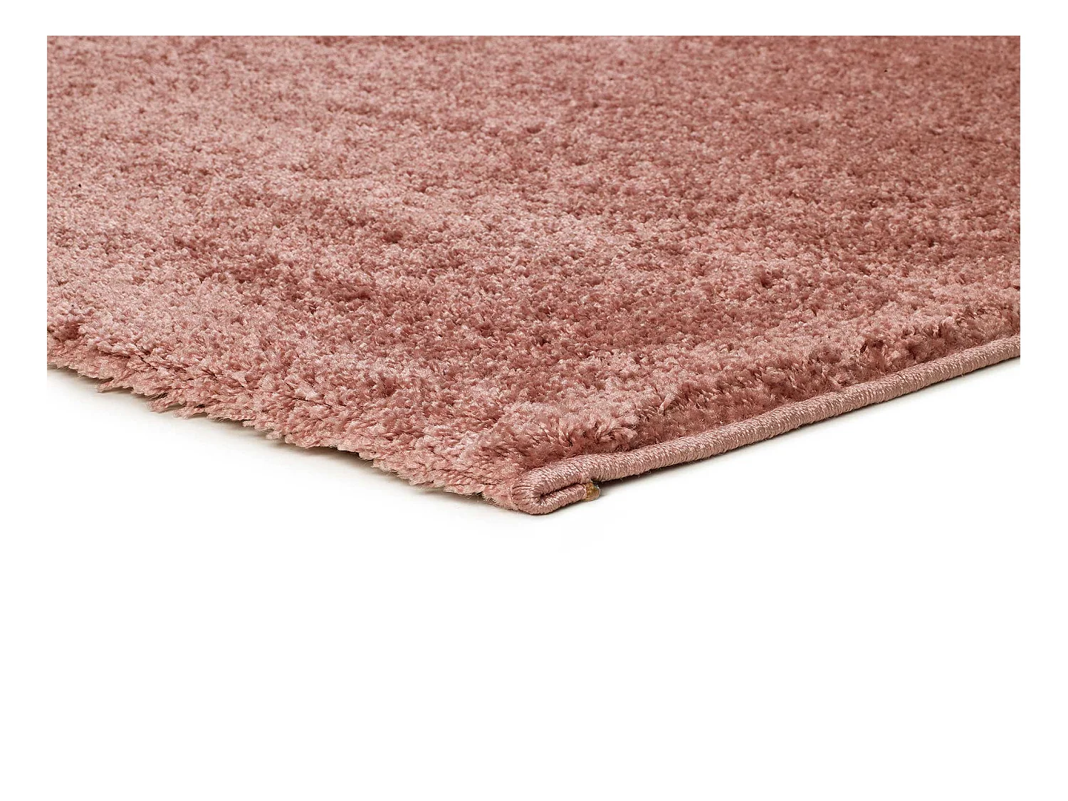 Alfombra interior  - shaggy liso - rosa - 60 x 120 cm - ATLAS