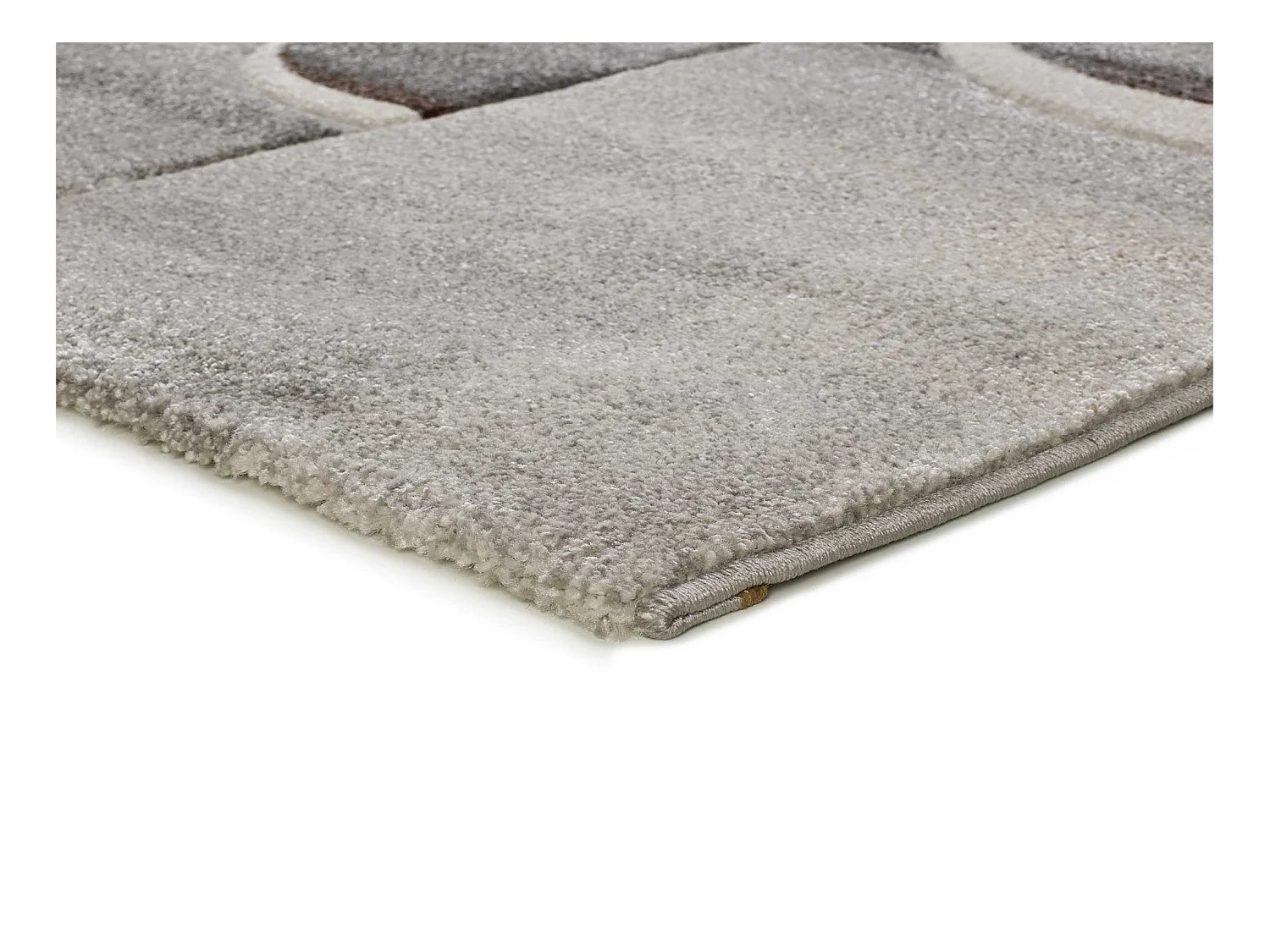 Kurzflorteppiche - abstrakt - grau - 140x200 cm - MEDEL