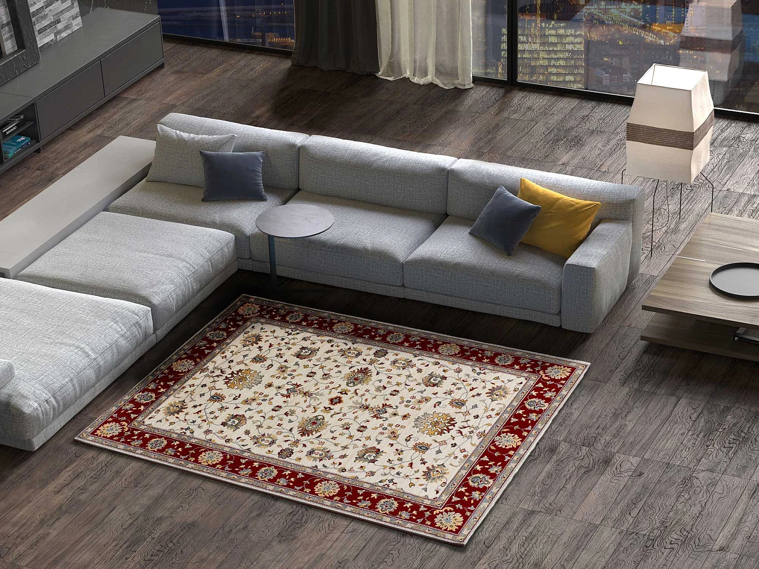 Tapete interior - clássico - creme - 80 x 150 cm - CLASSIC