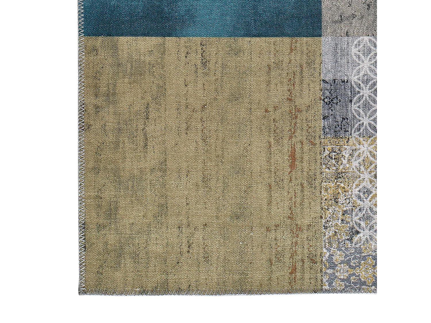 Kurzflorteppich - abstrakt - mehrfarbig - 80x150 cm - NEILA