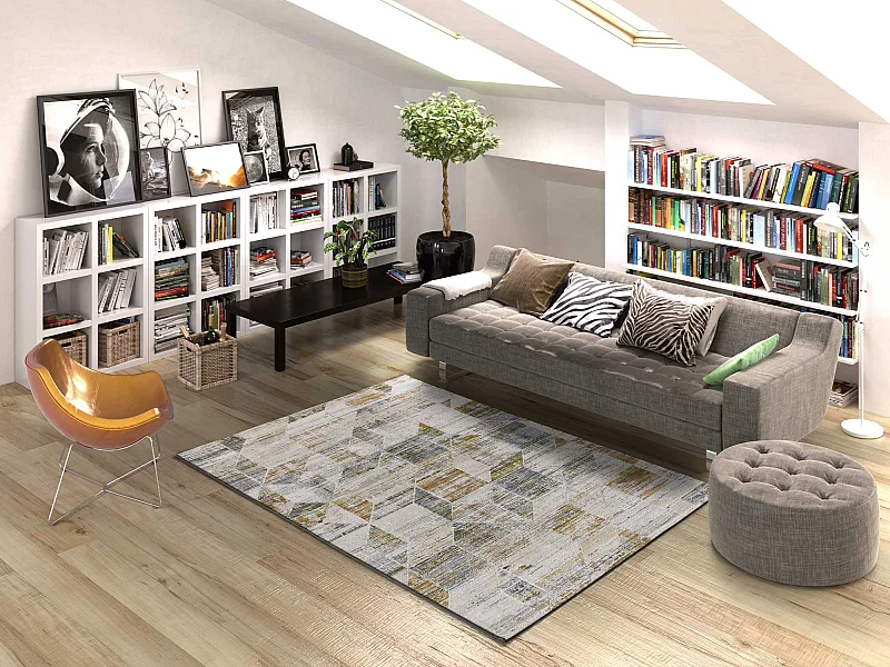 Alfombra interior  - vintage - multicolor - 154 x 230 cm - KILIS