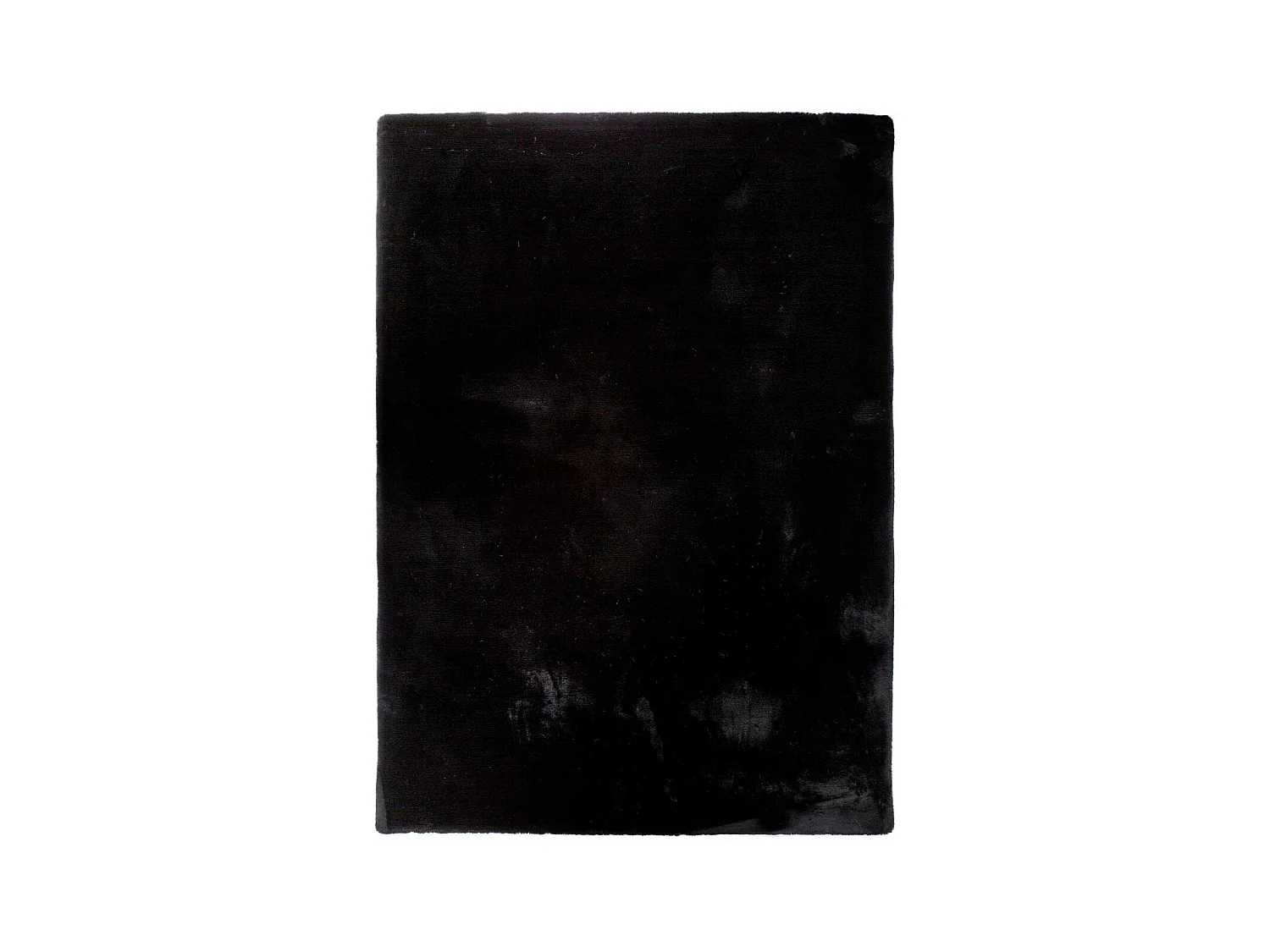 Hochflorteppich - einfarbig shaggy - schwarz - 120x180 cm - FOX