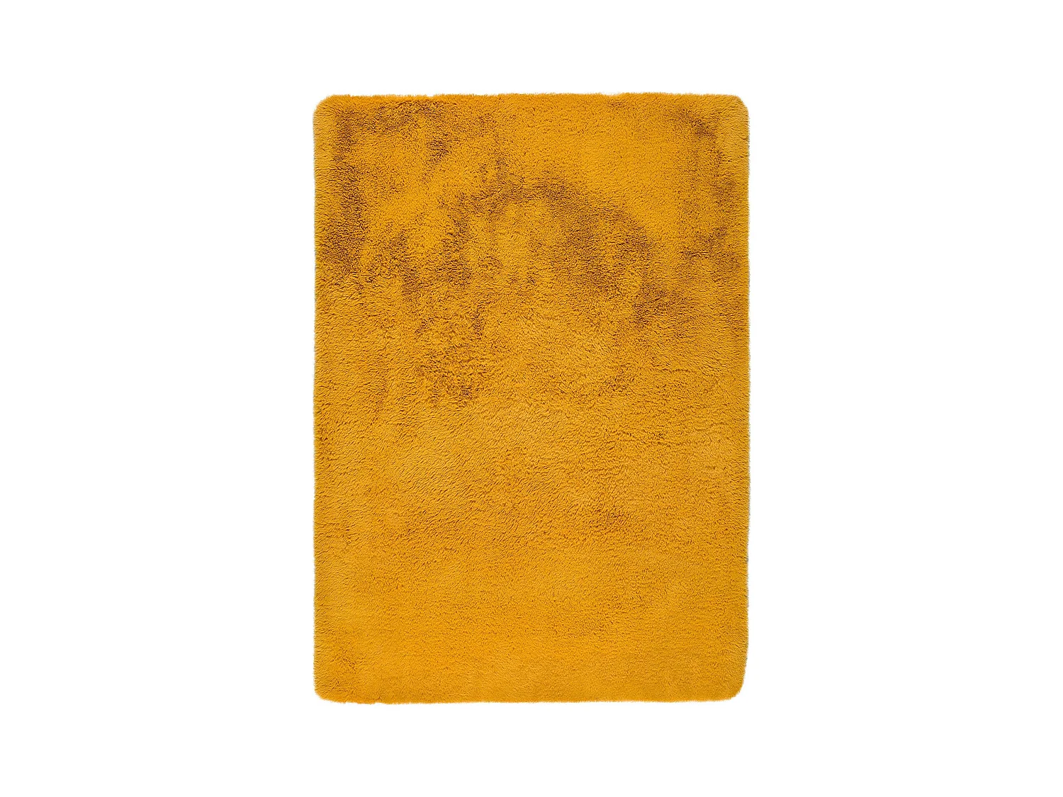 Hochflorteppich - einfarbig shaggy - senf - 160x230 cm - ALPACA