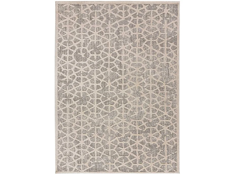 Alfombra interior  - geométrico - beige - 140 x 200 cm - PAULA