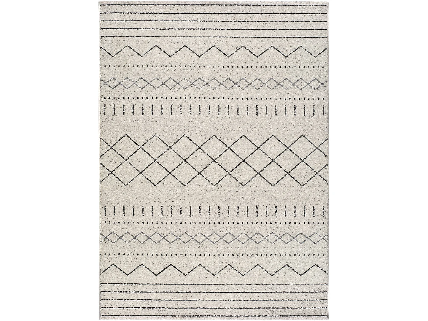 Kurzflorteppiche - ethnisch - weiß - 60x120 cm - AKKA
