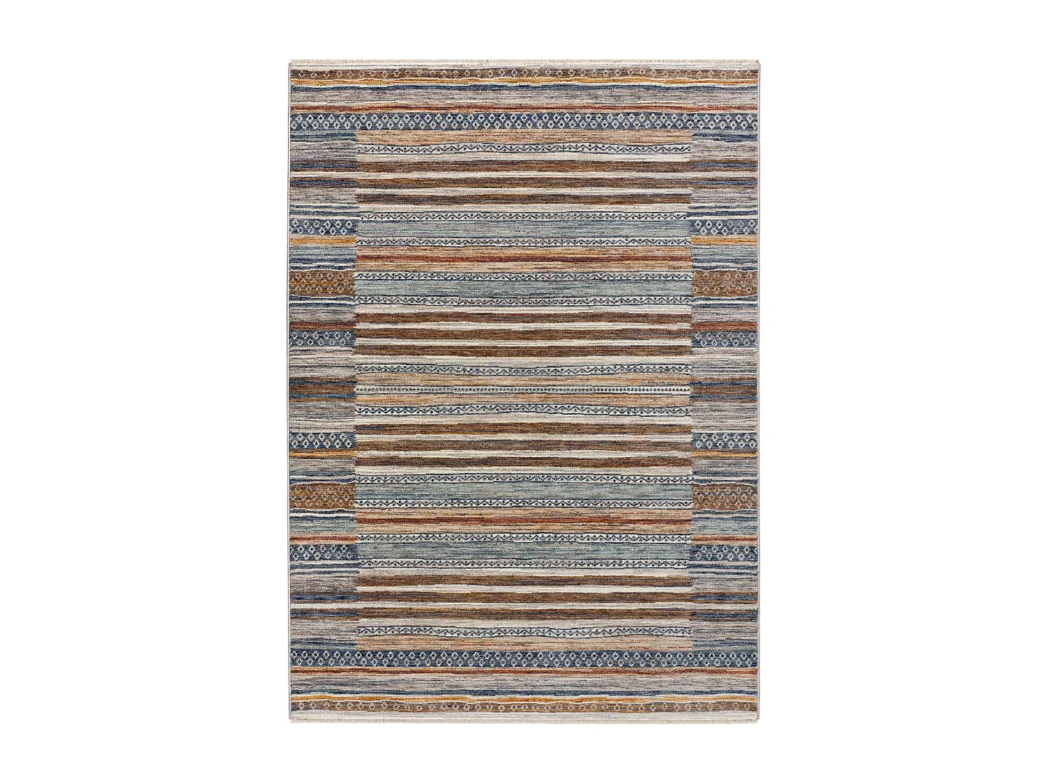 Kurzflorteppich - vintage - mehrfarbig - 133x190 cm - SAMARKAND