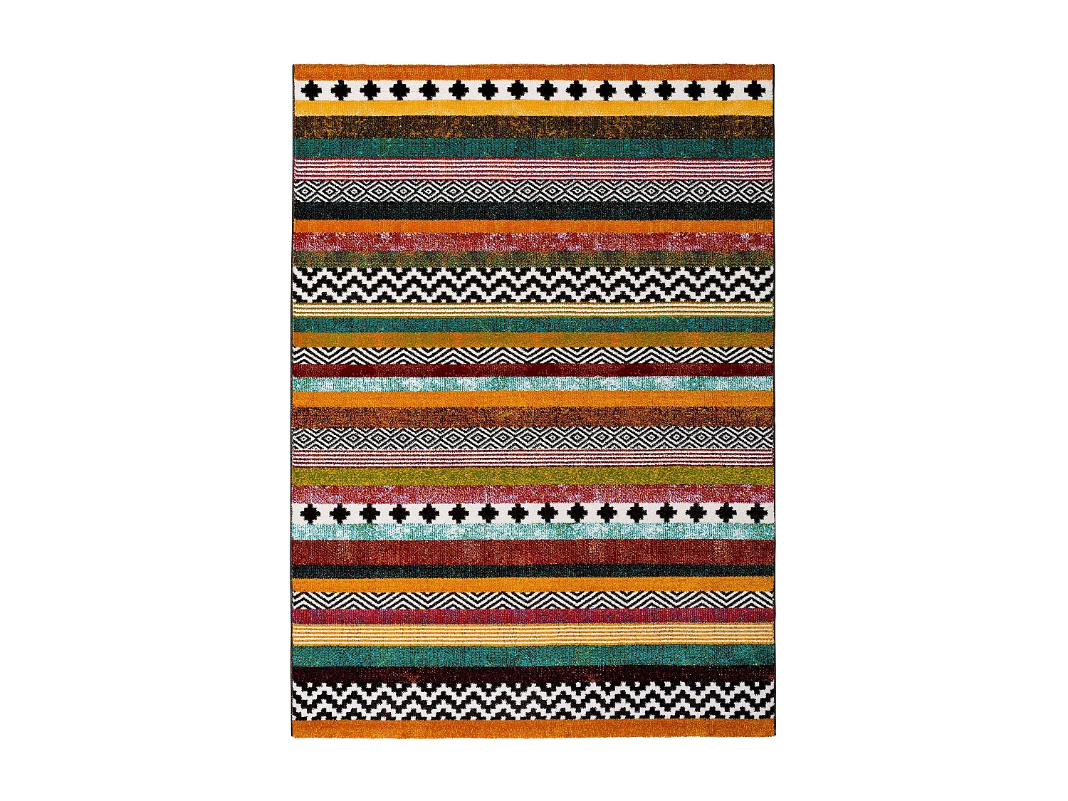 Tappeto interno - etnico - multicolore - 60 x 120 cm - MOAR