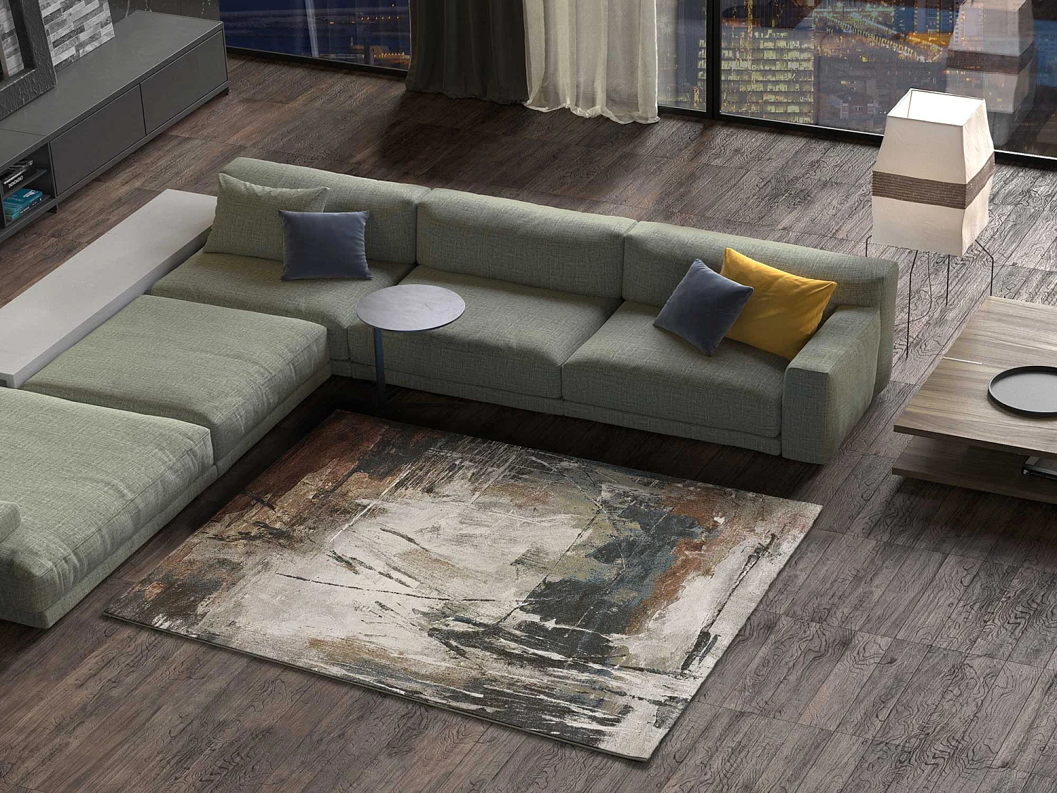 Tappeto interno - astratto - multicolore - 160 x 230 cm - VICTORIA