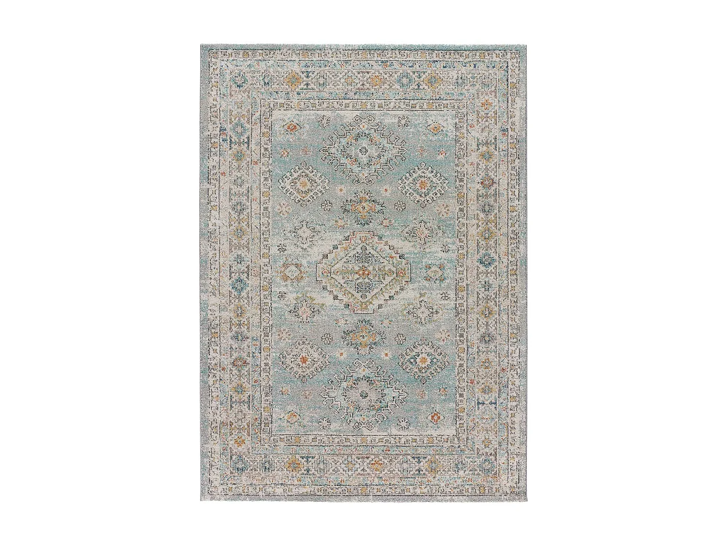 Alfombra interior  - vintage - azul - 80 x 150 cm - PARMA