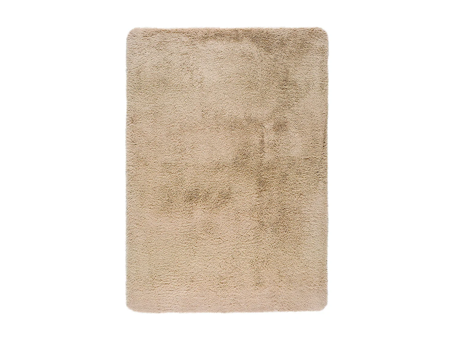 Hochflorteppich - einfarbig shaggy - beige - 200x290 cm - ALPACA