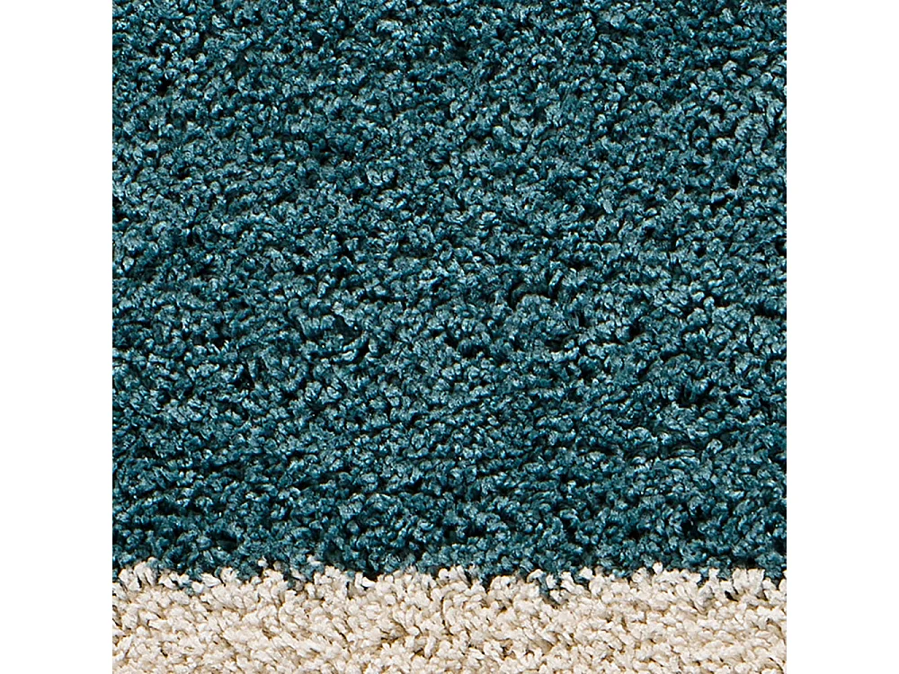 Tapis intérieur - shaggy géométrique - multicolore - 80 x 150 cm - ULAI