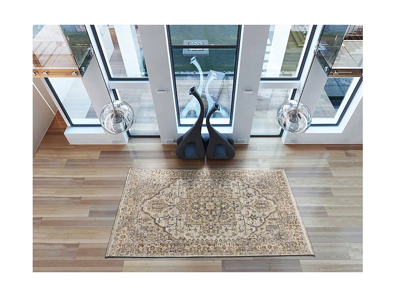 Kurzflorteppich - vintage - mehrfarbig - 160x230 cm - SAMARKAND