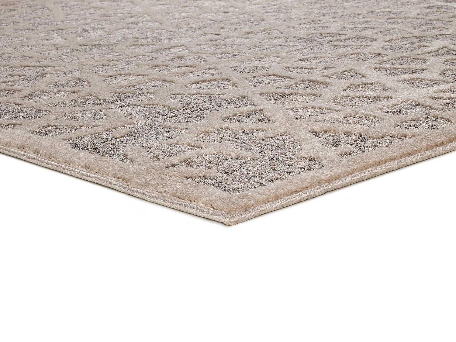 Tapis intérieur - géométrique - beige - 80 x 150 cm - PAULA