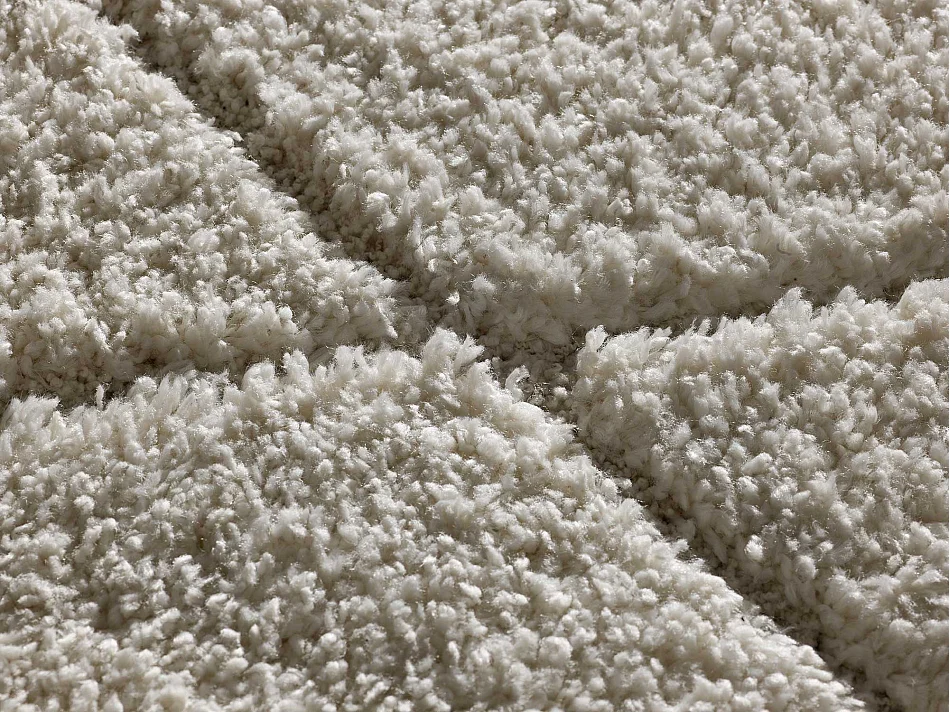 Tapis intérieur - shaggy - blanc - 160 x 230 cm - ATESA