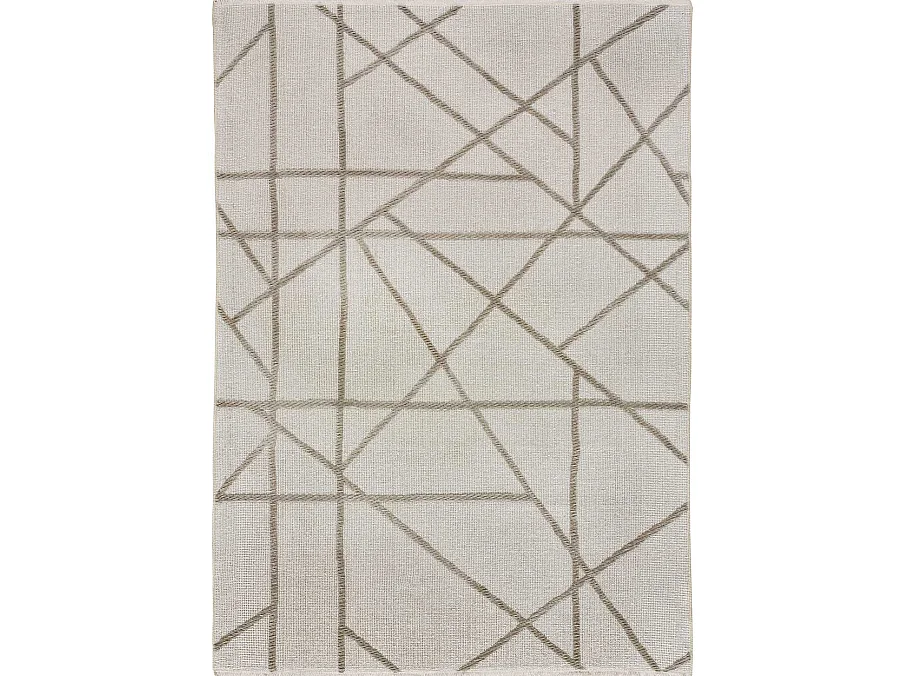 Tapis intérieur - ethnique - beige - 120 x 170 cm - LUX