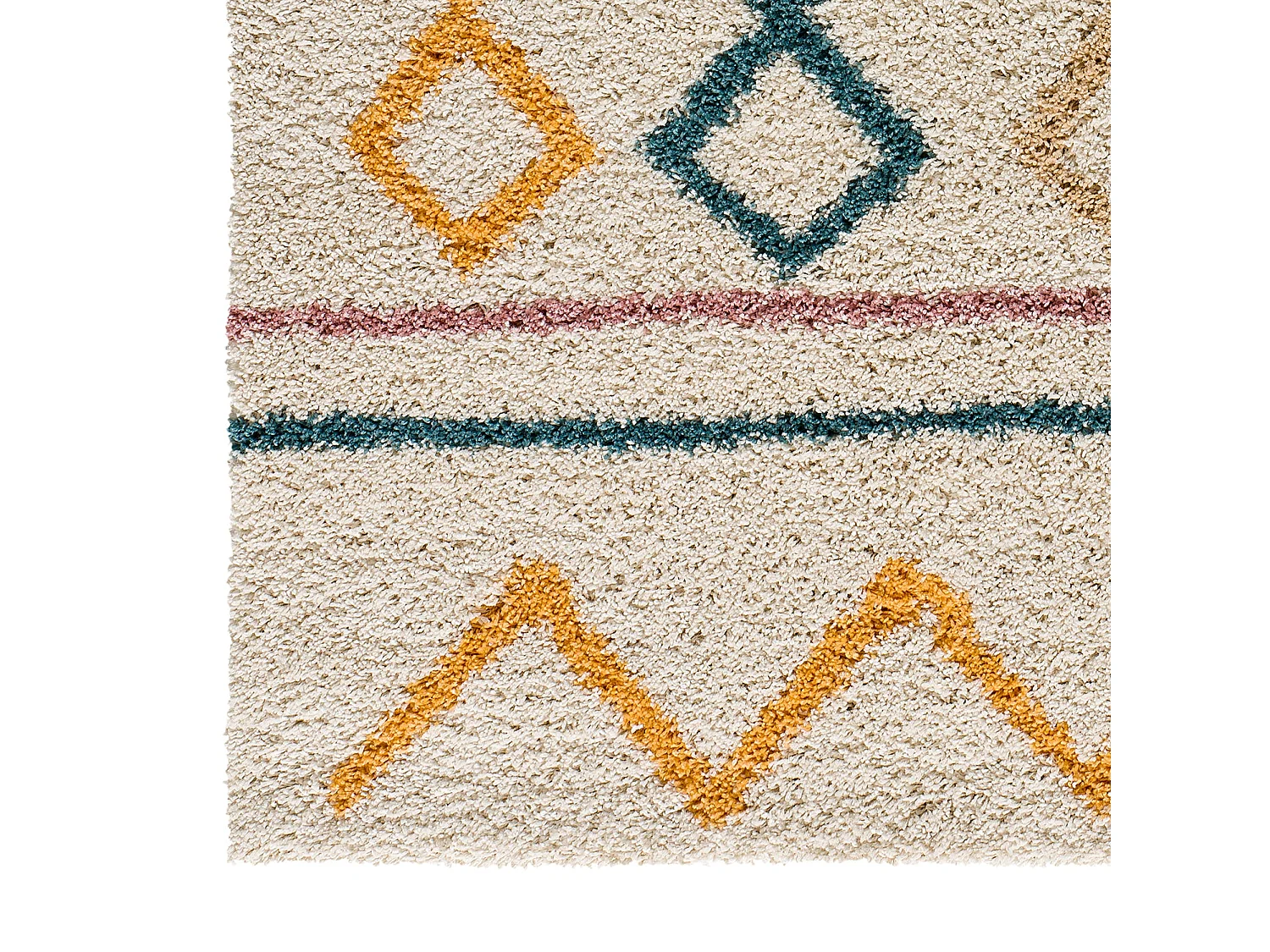 Tappeto interno - shaggy geometrico - multicolore - 133 x 190 cm - ULAI