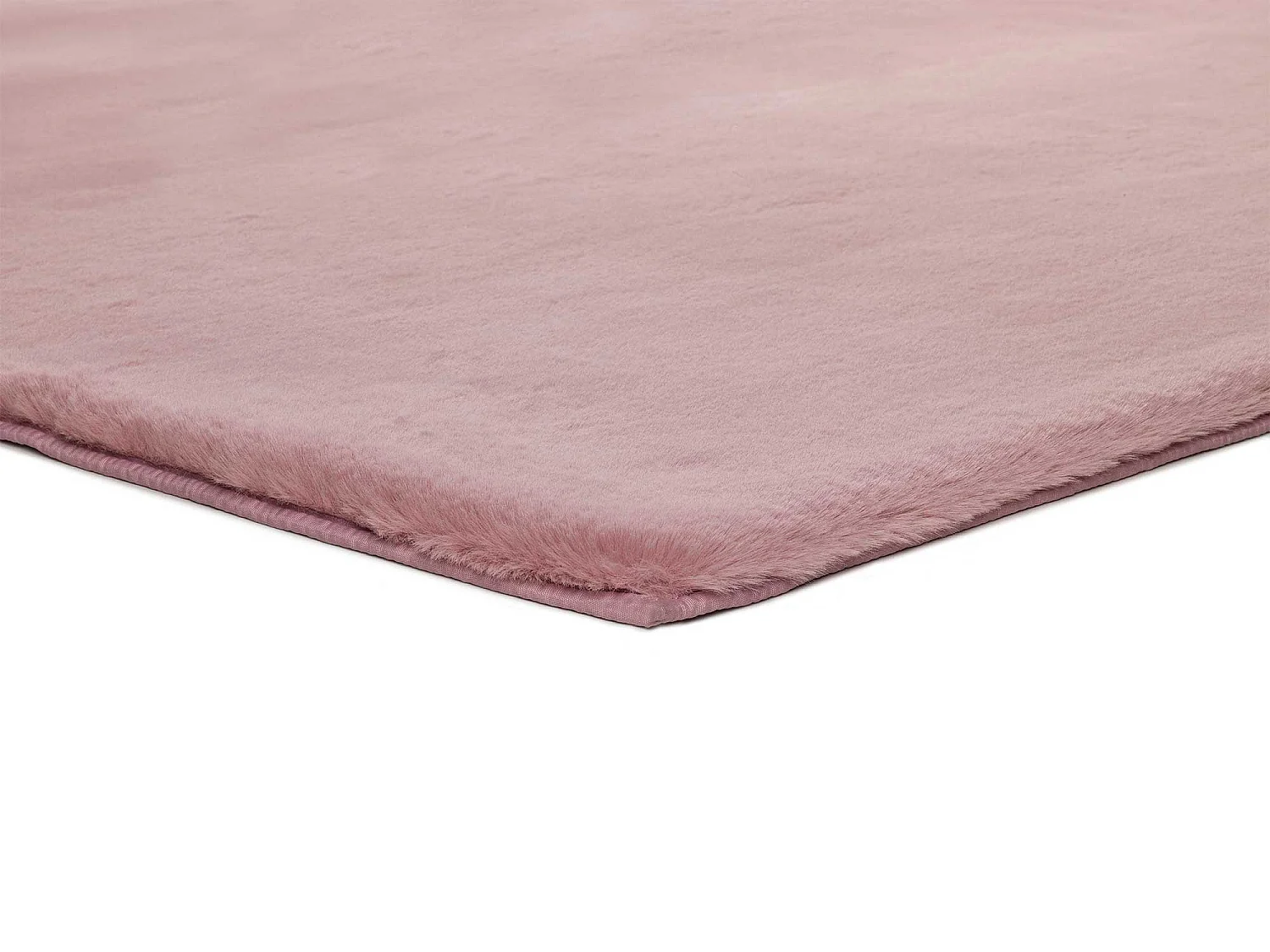 Tapis intérieur - shaggy uni - rose - 60 x 90 cm - FOX
