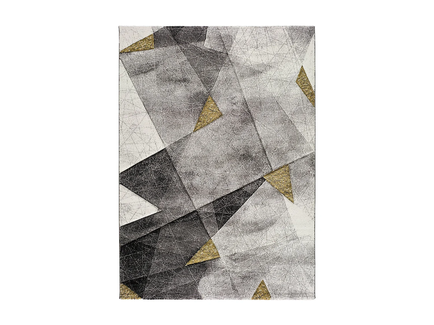 Tappeto interno - astratto - grigio - 120 x 170 cm - BIANCA