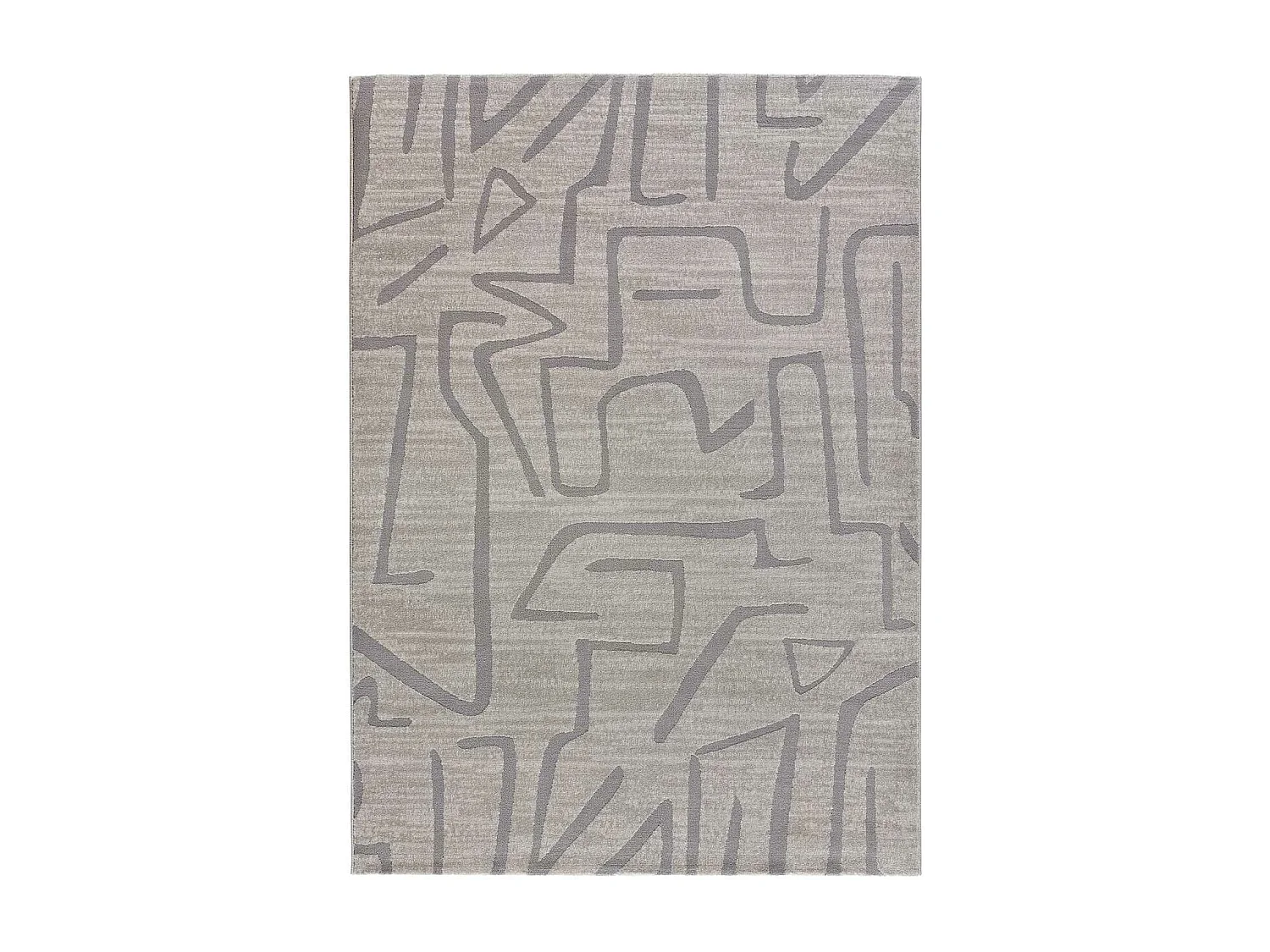 Tapis intérieur - abstrait - argent - 160 x 230 cm - HL-AFRICA