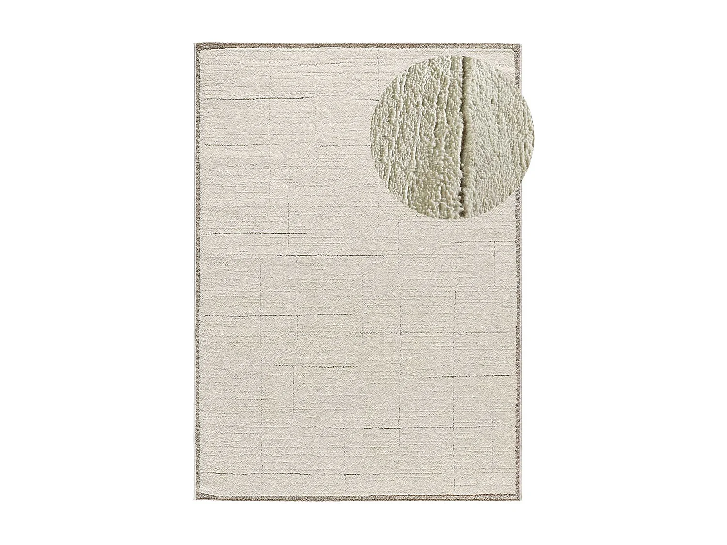Tappeto interno - scandinavo - crema - 160 x 230 cm - CANDELA