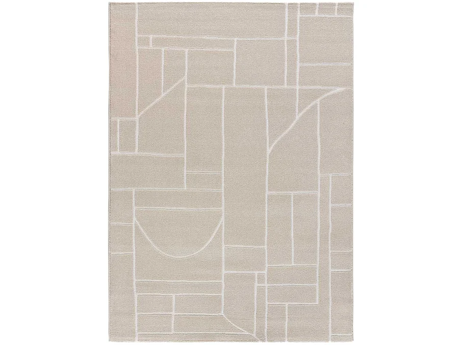 Alfombra interior  - abstracto - crema - 80 x 150 cm - HL-ETHNIC