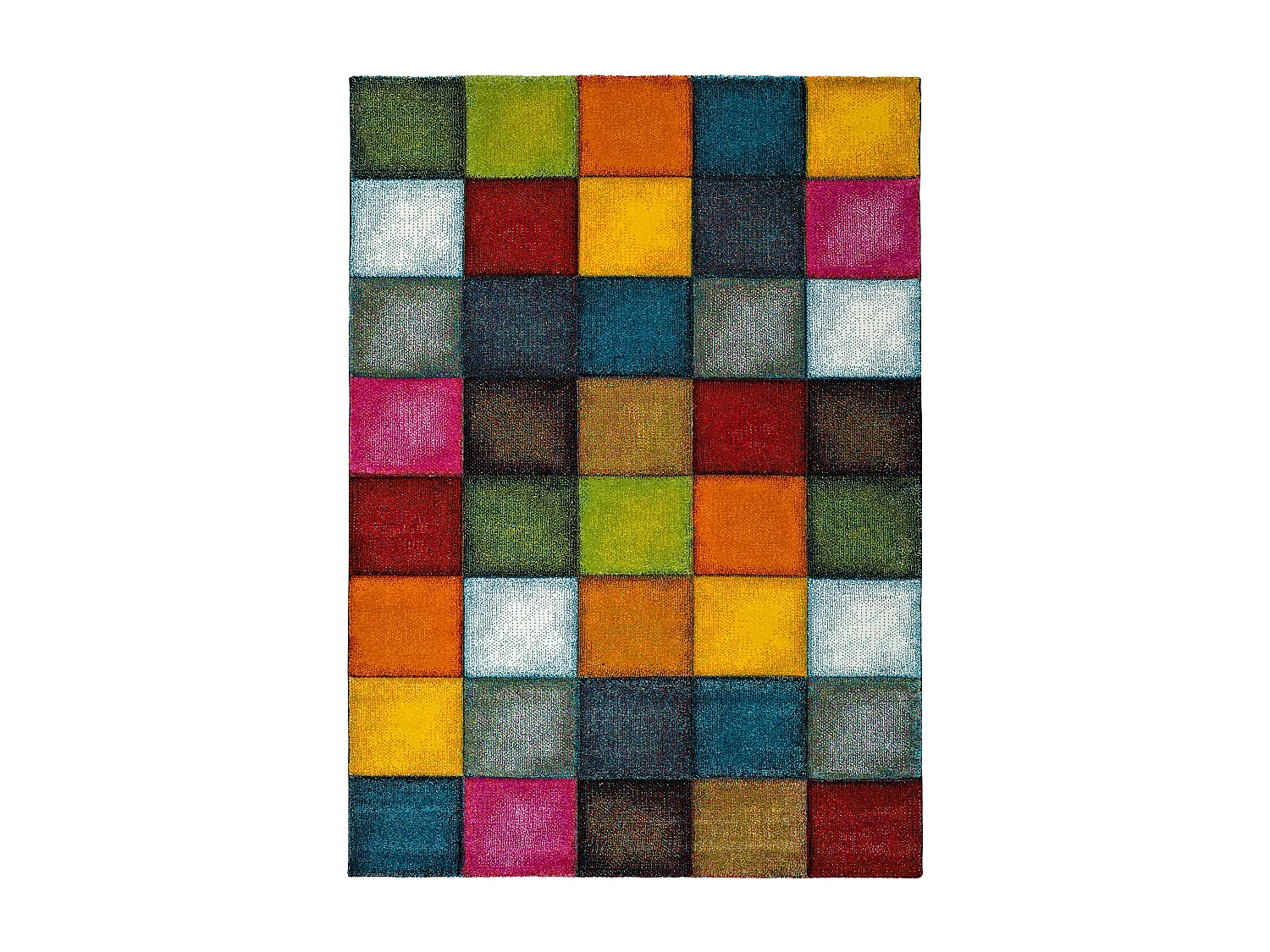 Tapis intérieur - géométrique - multicolore - 60 x 120 cm - MATRIX