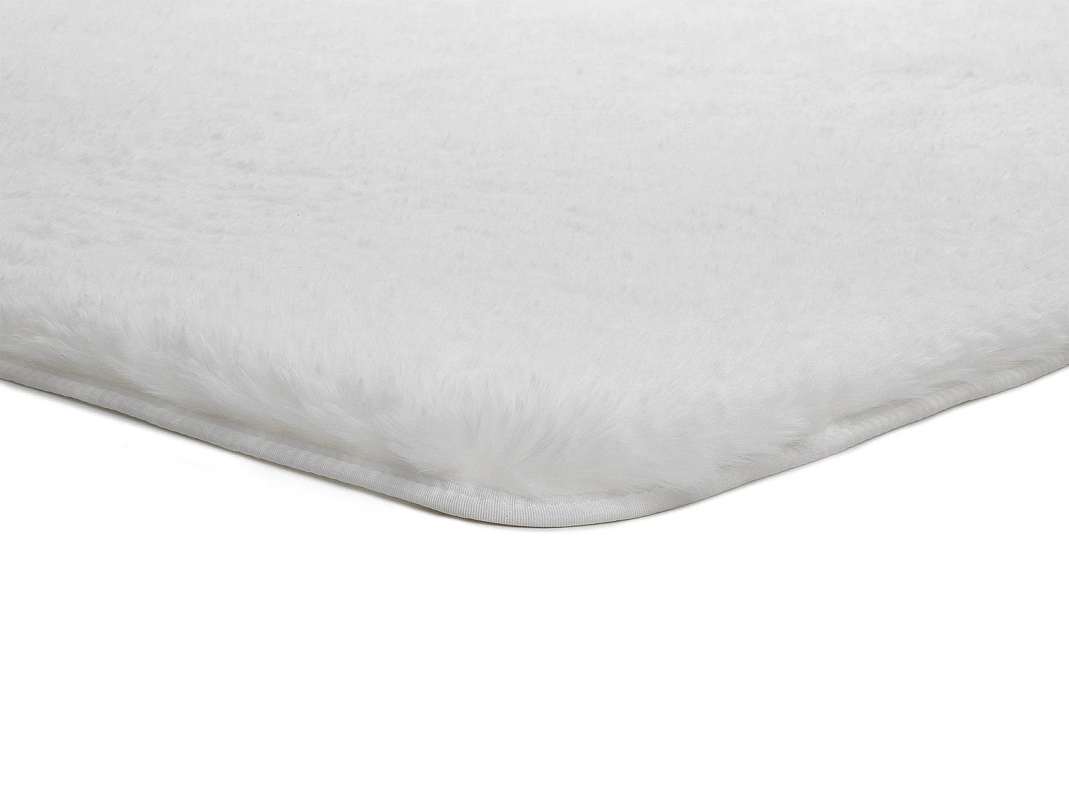 Tapis intérieur - shaggy uni - blanc - 160 x 230 cm - ALPACA