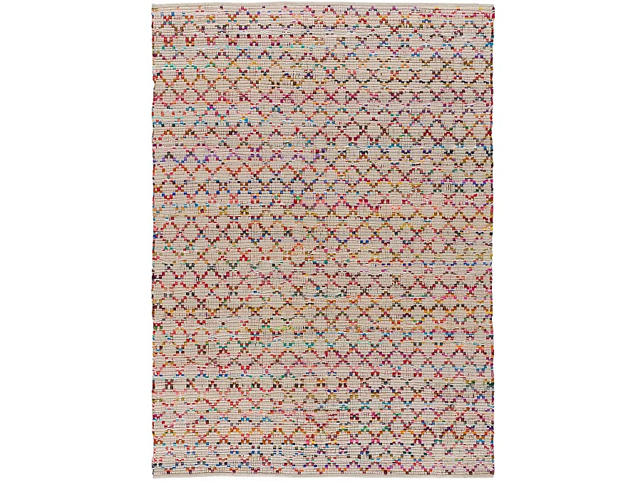 Tapis intérieur - ethnique - multicolore - 60 x 110 cm - REUNITE