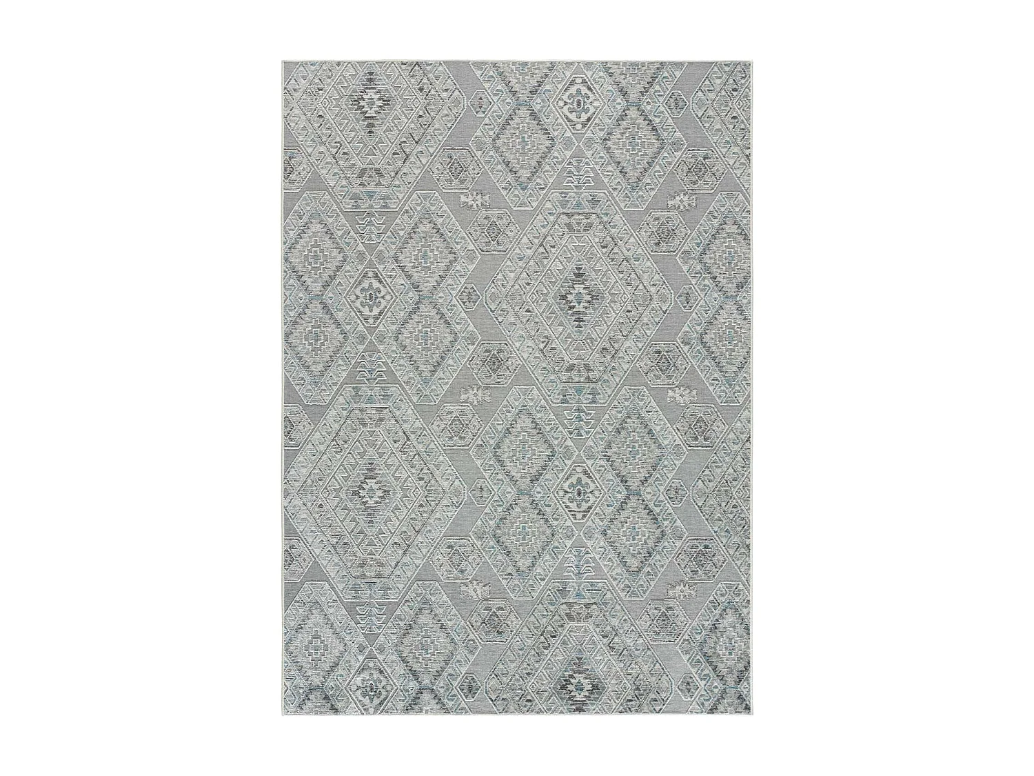 Tapis intérieur - vintage - bleu - 95 x 140 cm - ARLETTE
