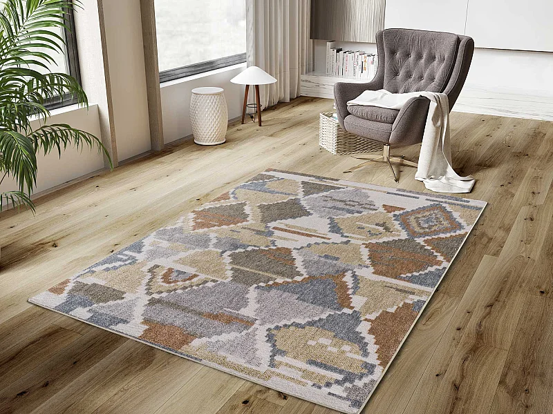 Tapis intérieur - moderne - multicolore - 80 x 150 cm - PICASSO