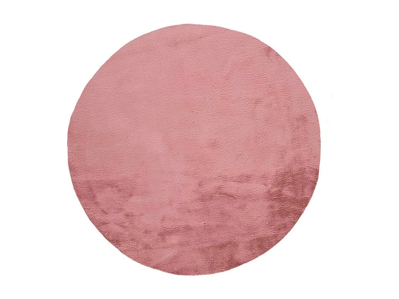 Tappeto interno rotonda - shaggy liscio - rosa - diam.120 cm - FOX