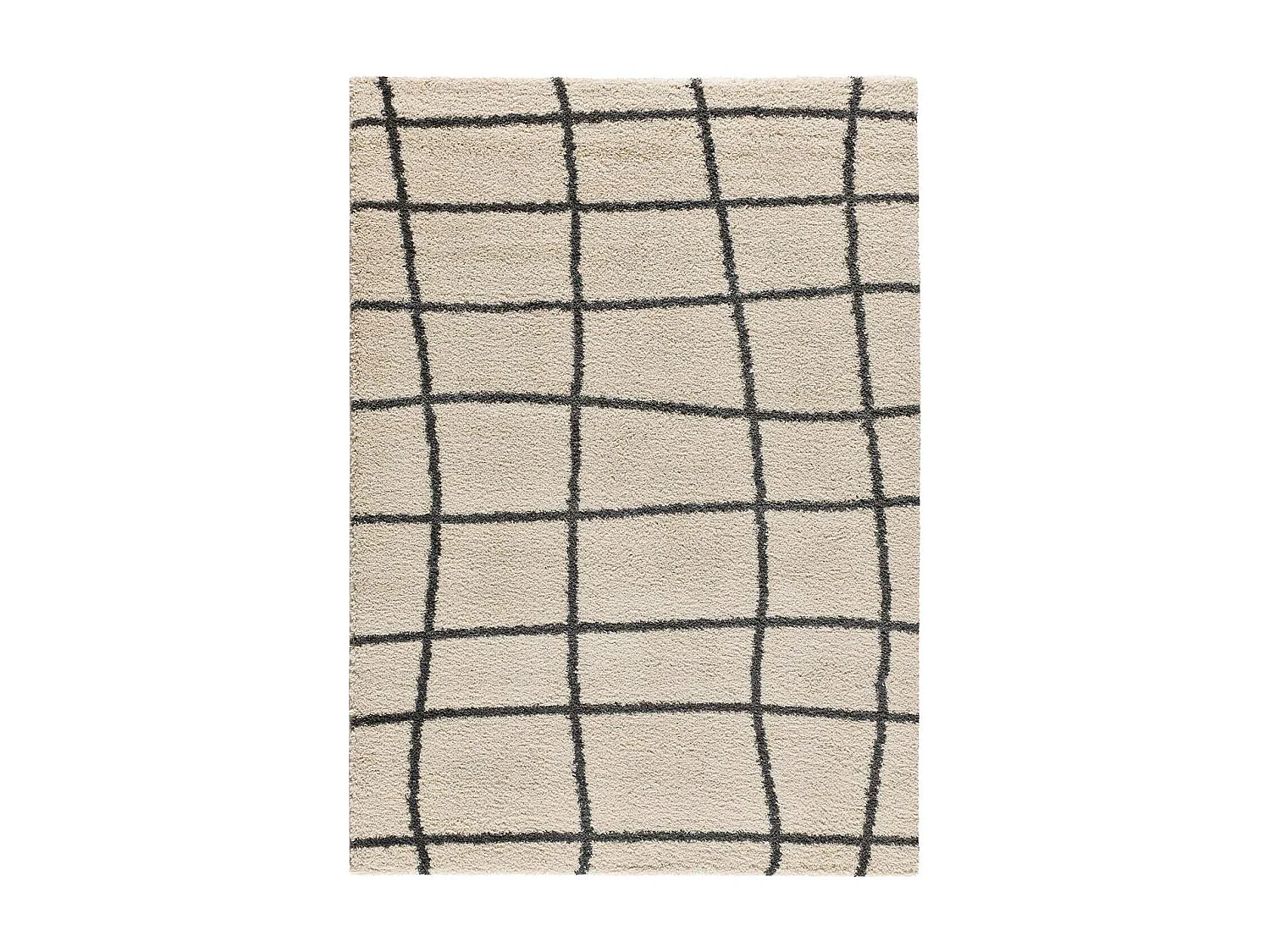 Alfombra interior  - shaggy escandinavo - blanco - 160 x 230 cm - ATLAS