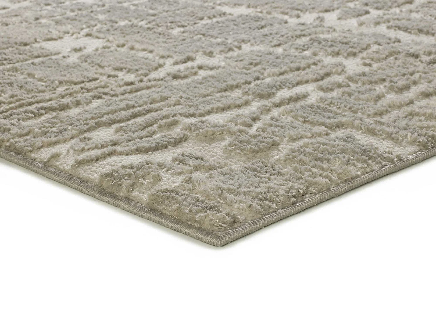 Alfombra interior  - escandinavo - plata - 140 x 200 cm - LIMA