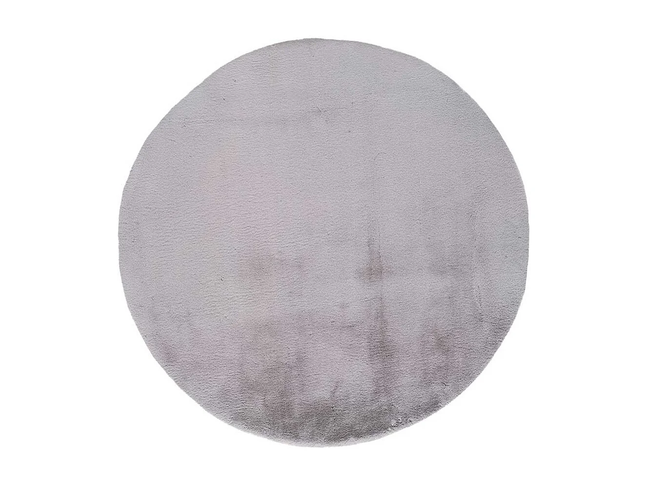 Tappeto interno rotonda - shaggy liscio - argento - diam.120 cm - FOX