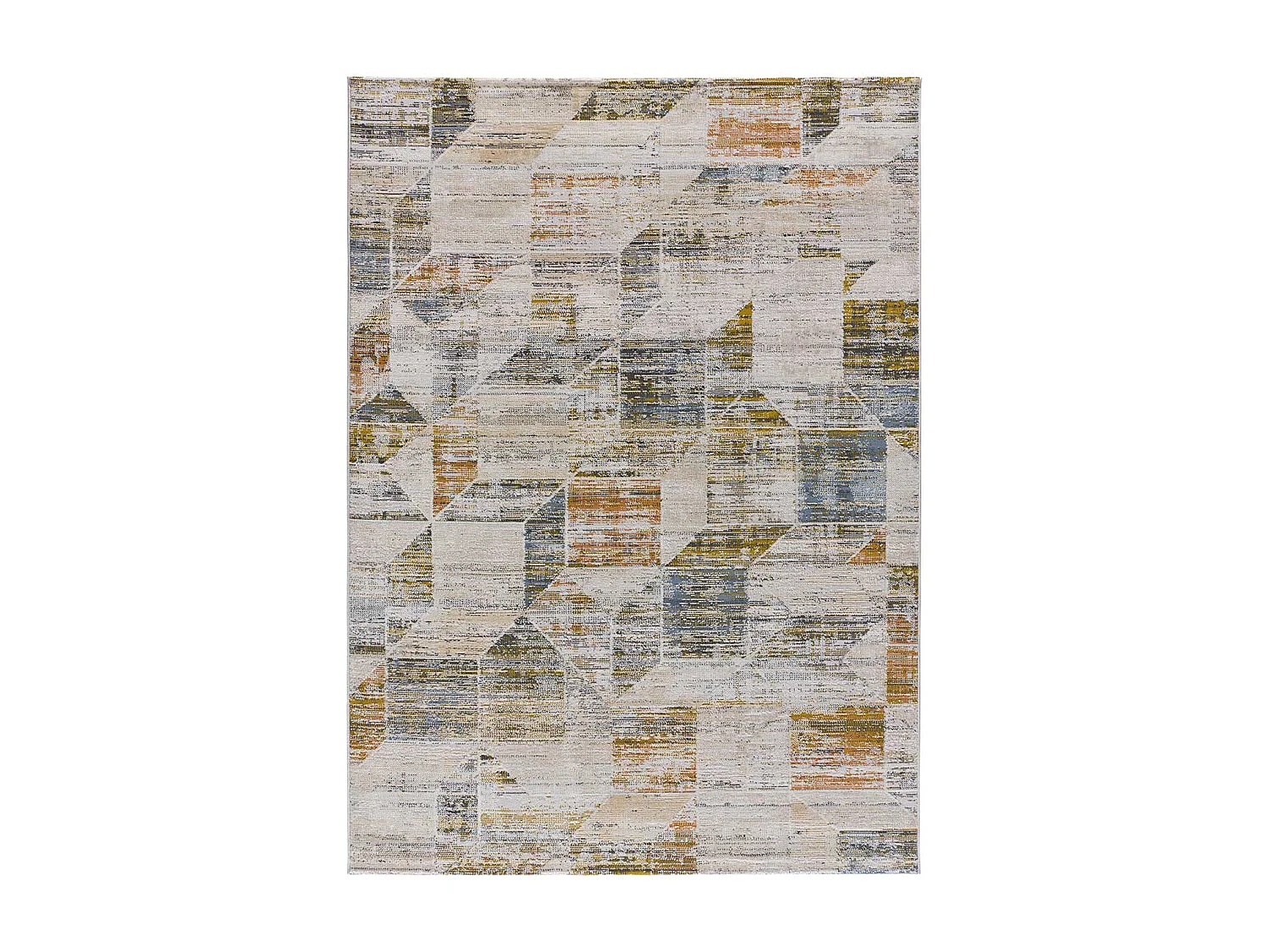 Laagpolig tapijt - vintage - veelkleurig - 192x290 cm - KILIS