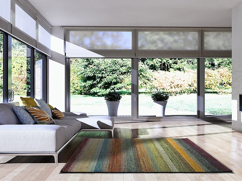 Tapis intérieur - abstrait - multicolore - 140 x 200 cm - GIO