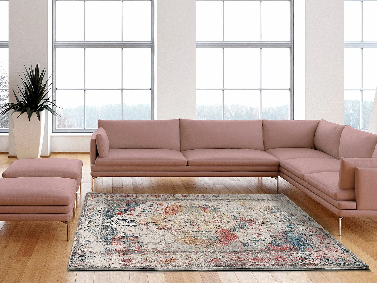 Kurzflorteppiche - modern - mehrfarbig - 80x150 cm - BALAKI