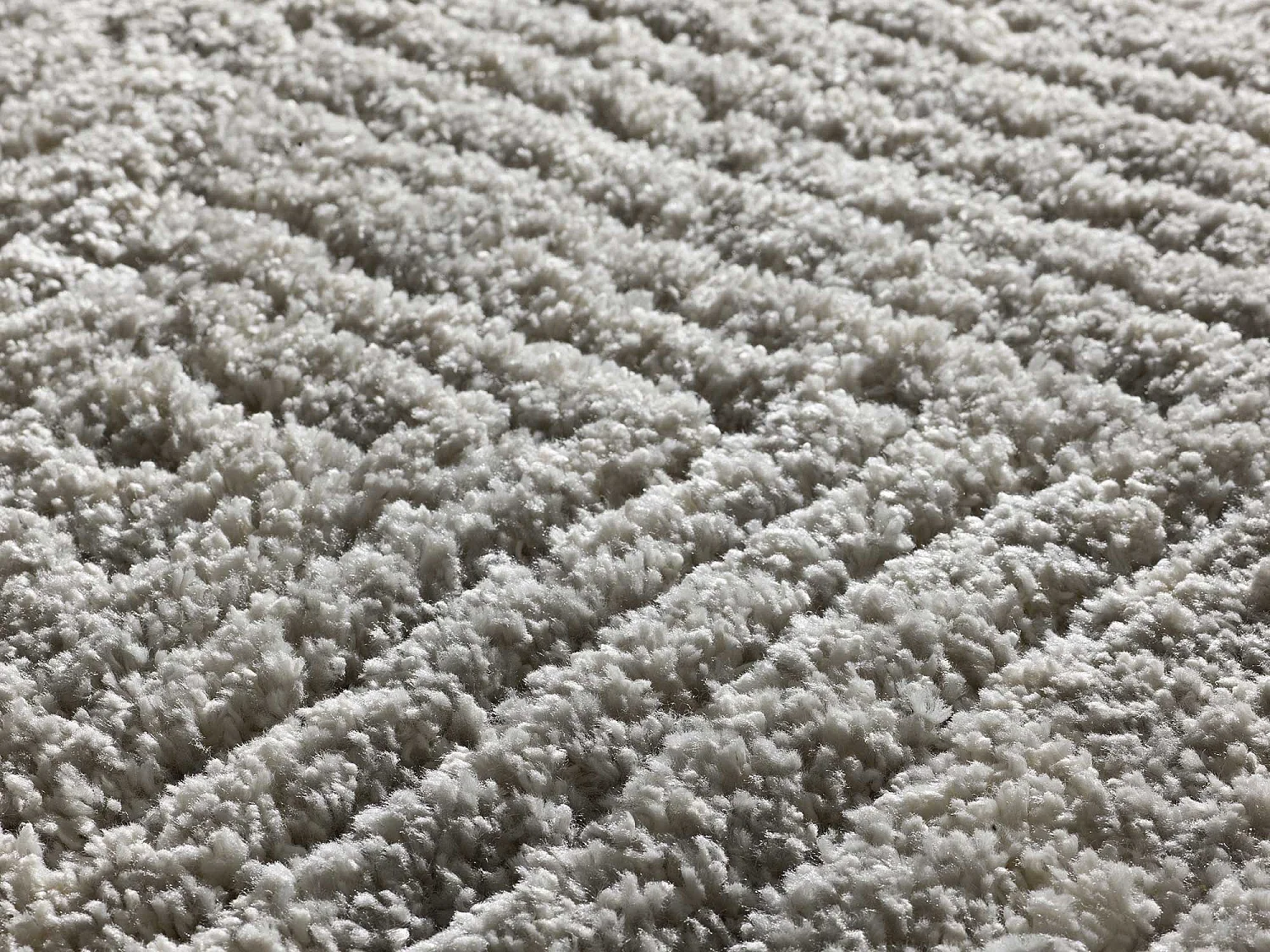 Hochflorteppich - shaggy - silber - 60x120 cm - ATESA