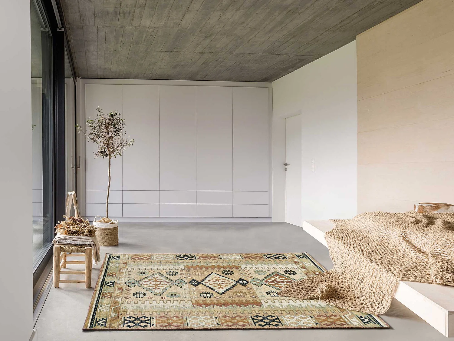 Tapis intérieur - ethnique - multicolore - 95 x 140 cm - ANTALIA