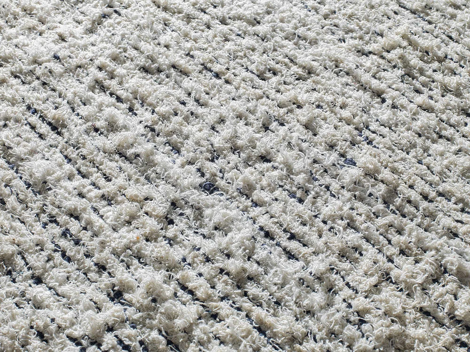 Alfombra interior  - semi-lisa - blanco - 60 x 110 cm - REIMAGINE