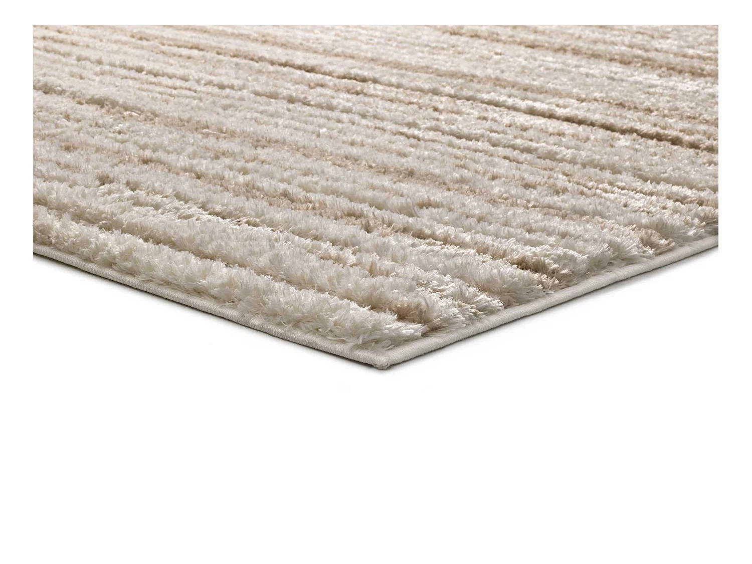 Hochflorteppich - skandinavisch - beige - 140x200 cm - LIMA