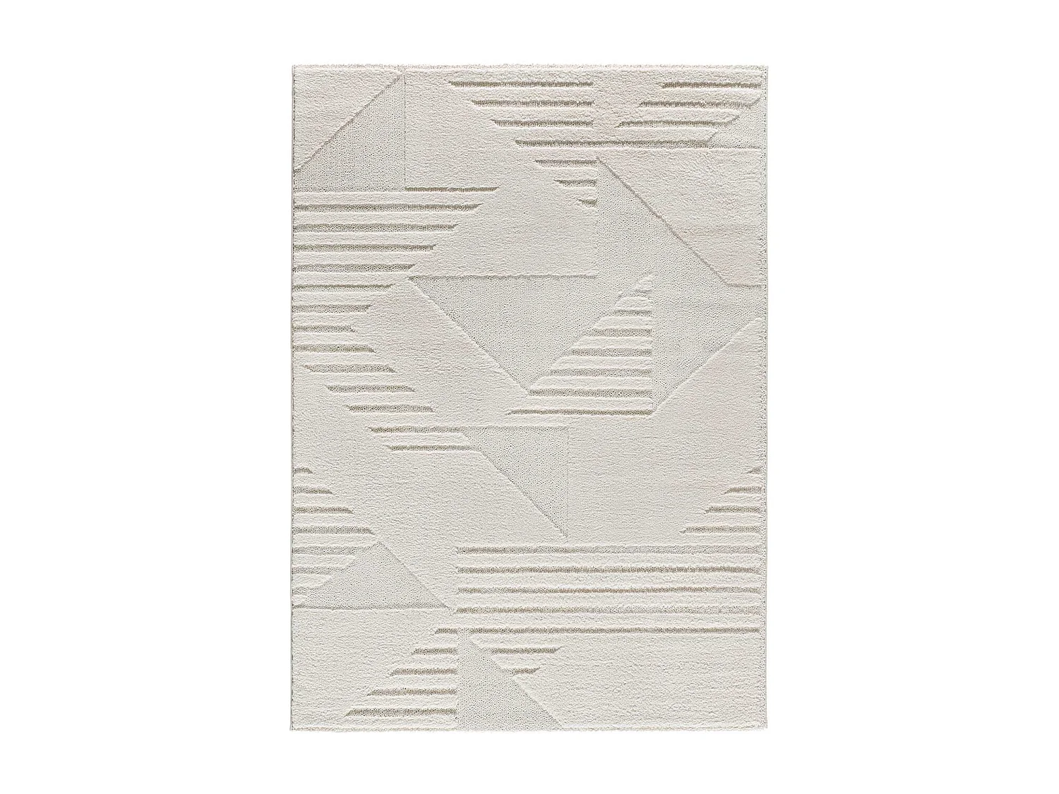 Alfombra interior  - geométrico - crema - 120 x 170 cm - NUMA